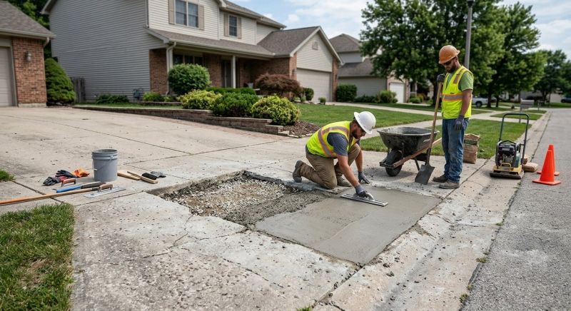 Driveway Slab Repair Service